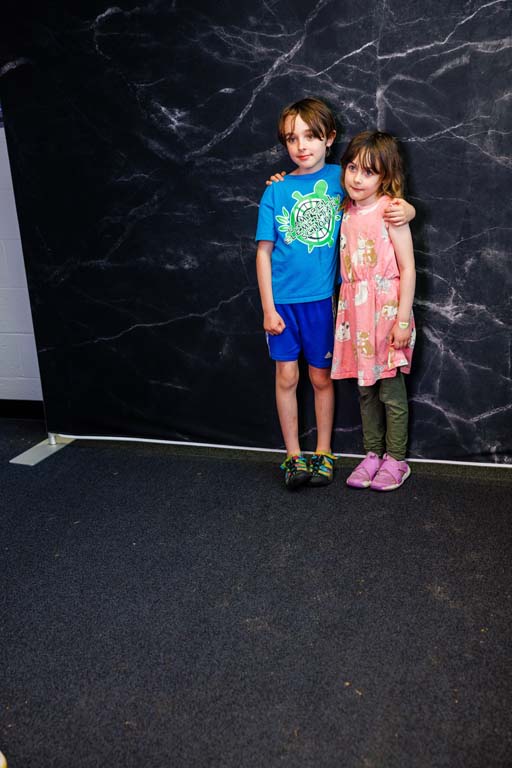 children at photo booth
