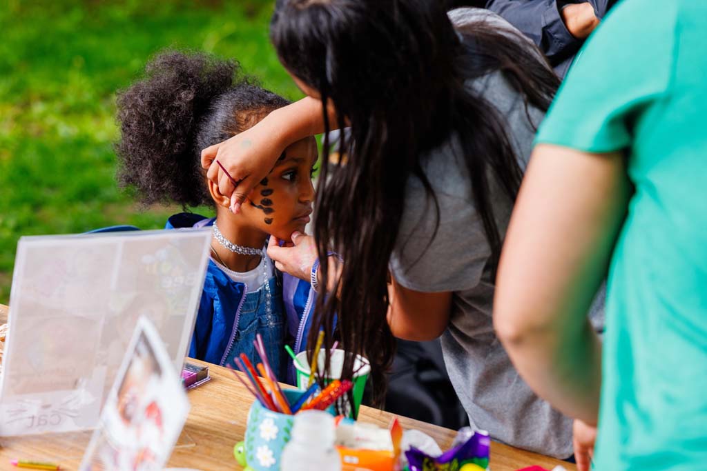 child at face paint