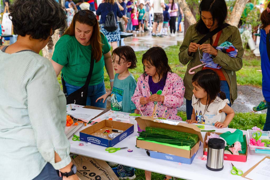 children at activity table