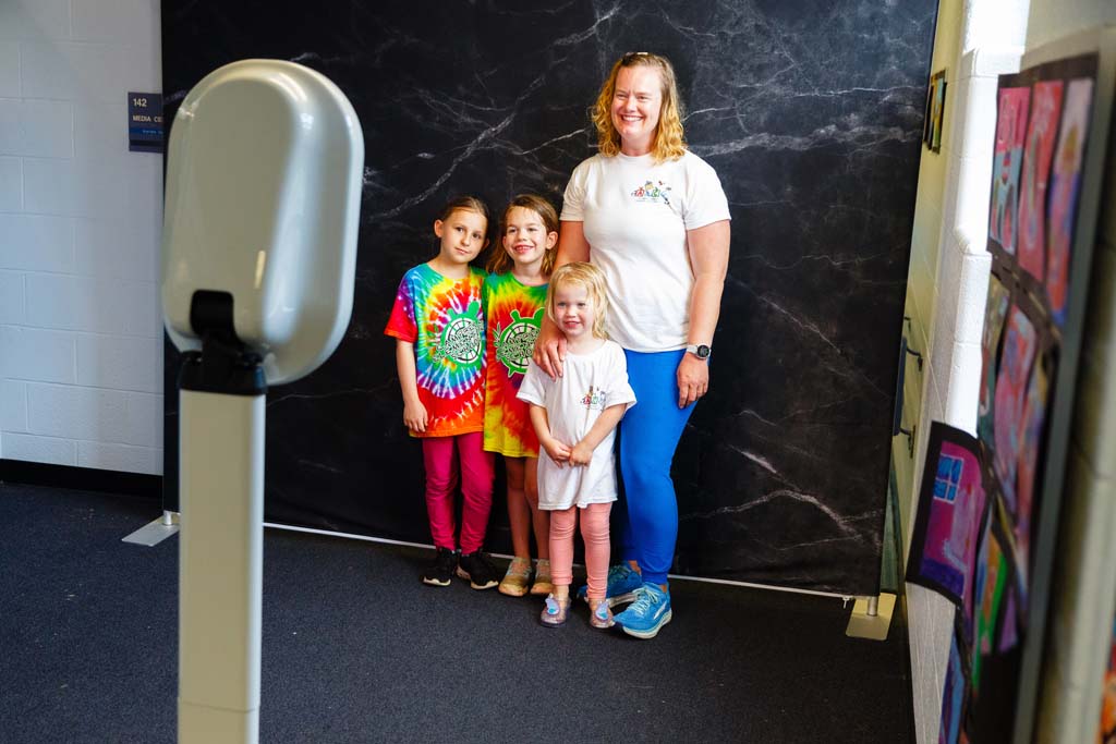 children at photo booth