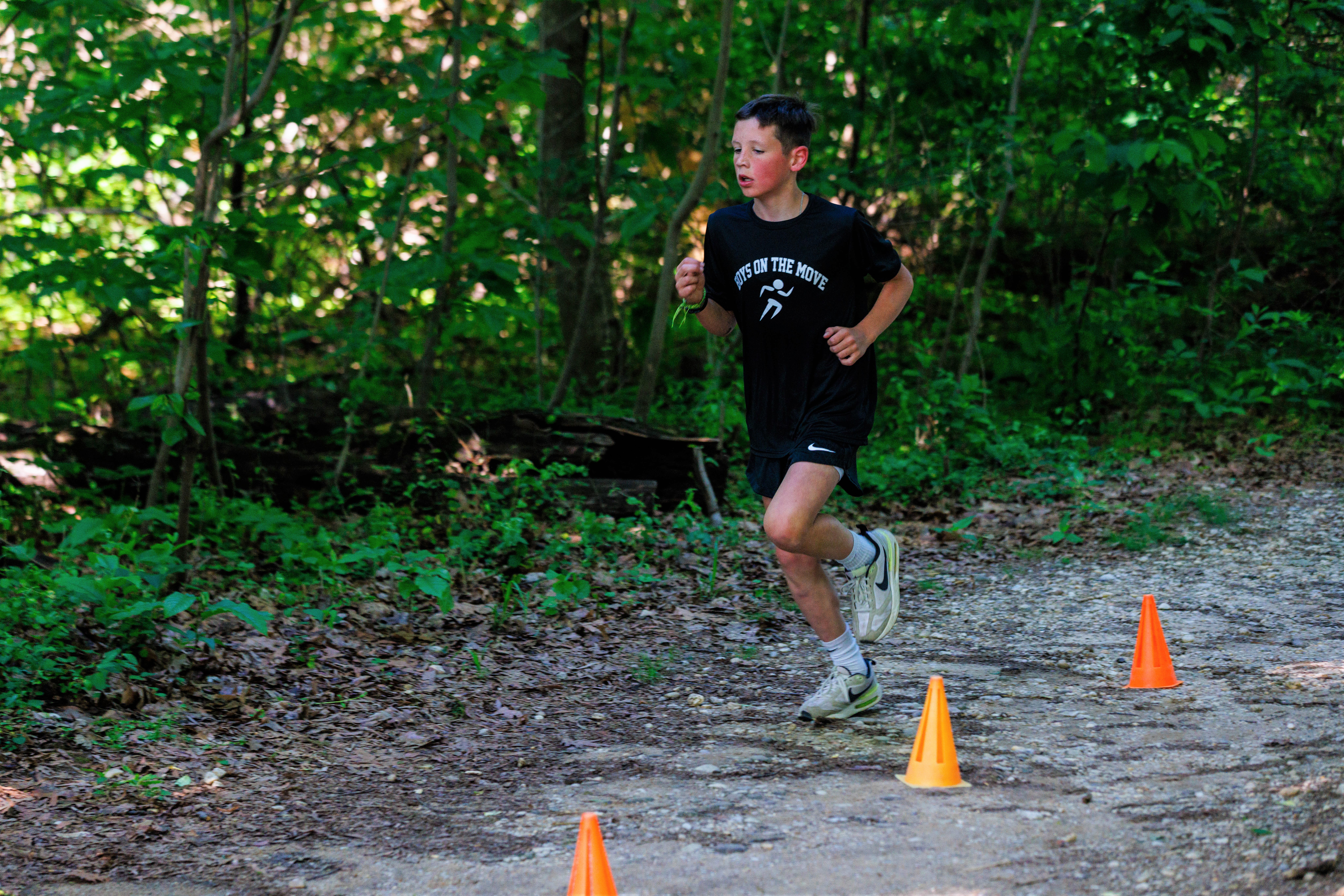 student running