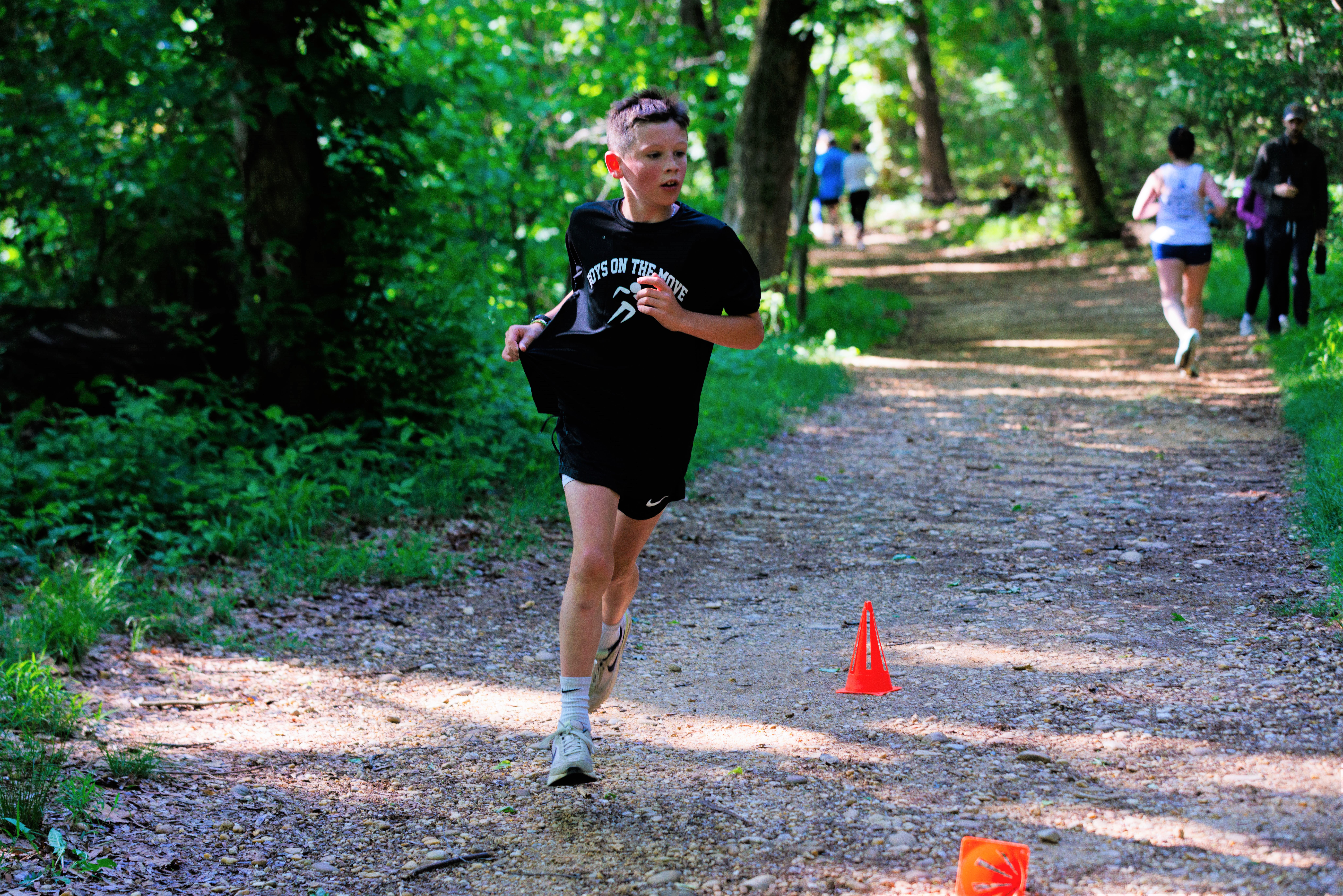 student running