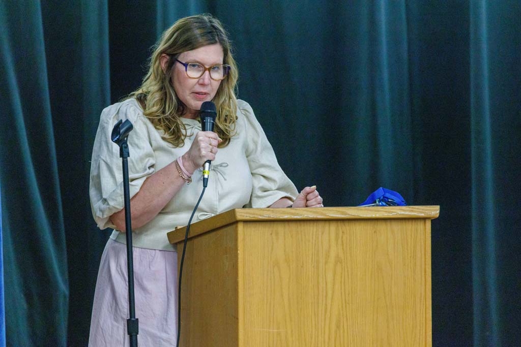 principal giving opening remarks