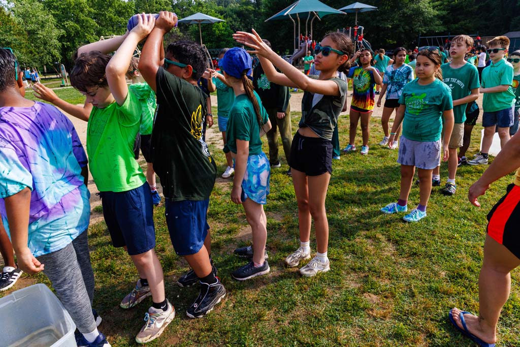 students playing on the field