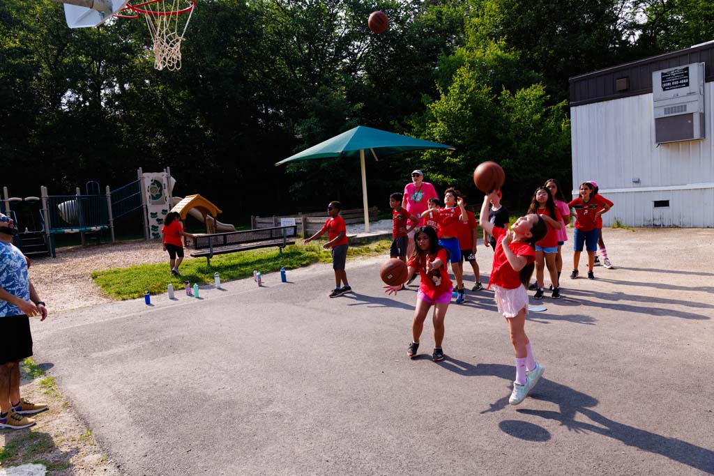 students playing on field
